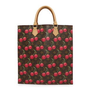 Louis Vuitton Cherry Tote Bag LV TM Sac Plat Takashi Murakami